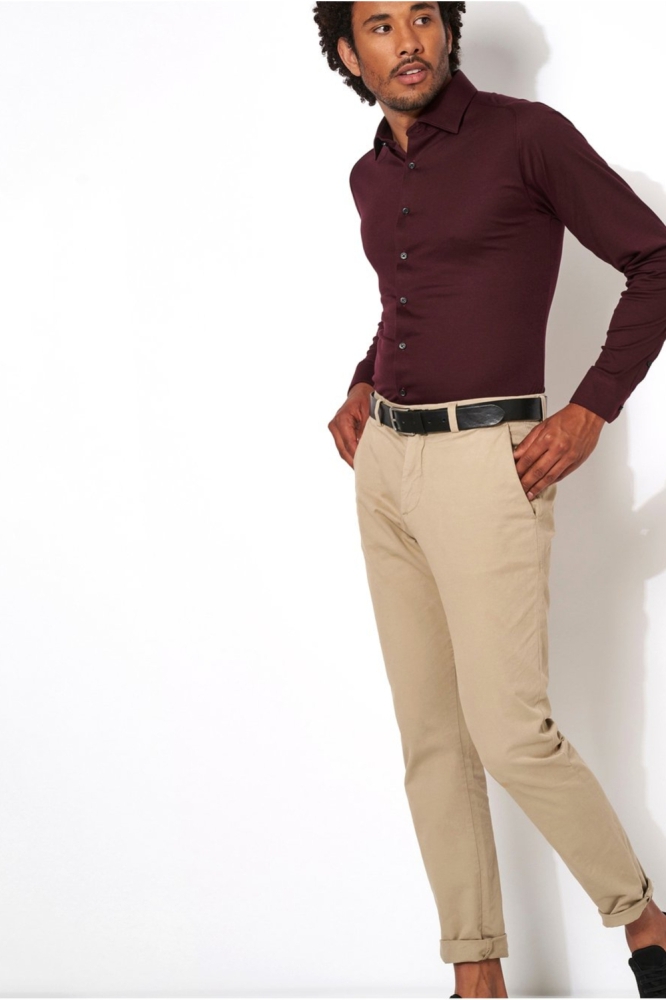 Desoto bordeaux heren overhemd | Model