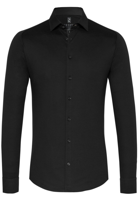 Desoto zwarte heren overhemd | Vooraanzicht