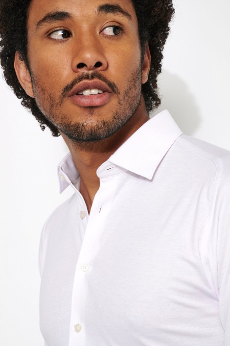 Desoto witte heren overhemd | Close up