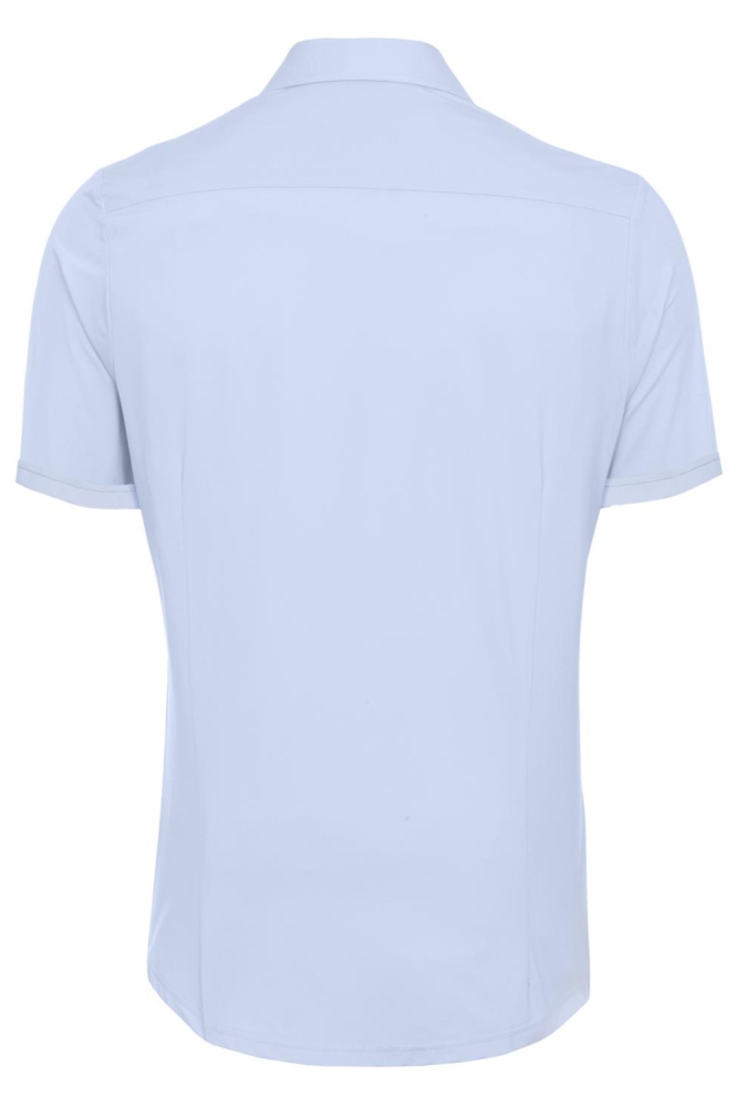 Pure H. Tico blauwe heren overhemd | Achteraanzicht