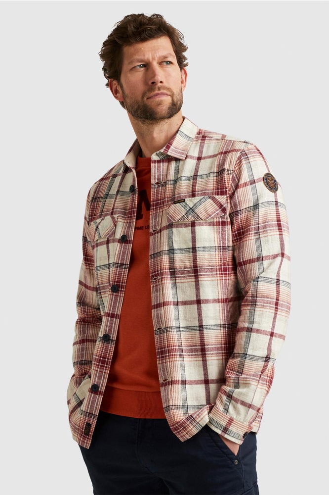 PME legend roze heren overhemd | Model achteraanzicht