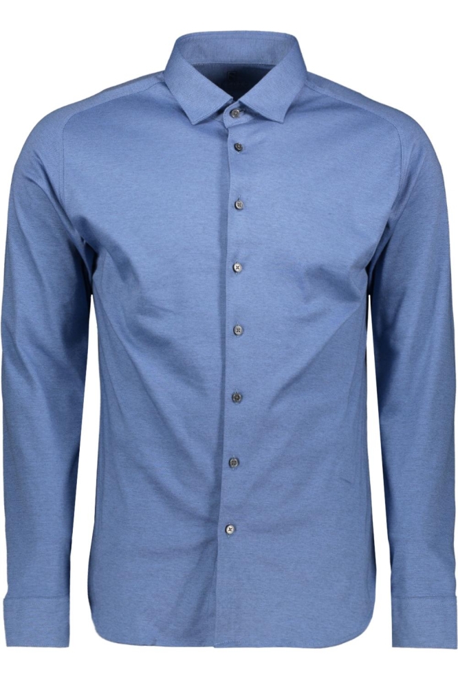 Desoto blauwe heren overhemd | Vooraanzicht