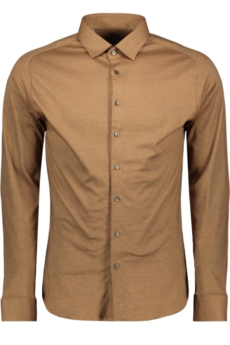Desoto camel heren overhemd | Vooraanzicht