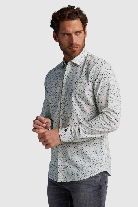 Cast Iron witte heren overhemd | Model vooraanzicht