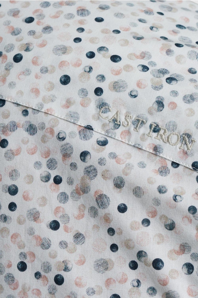 Cast Iron witte heren overhemd | Close up