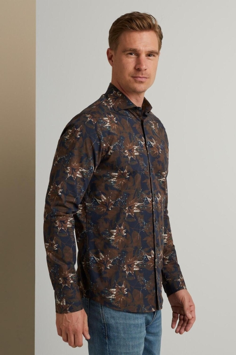 Vanguard blauwe heren overhemd | Model zijaanzicht