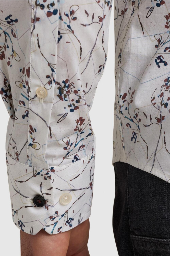 Vanguard witte heren overhemd | Close up