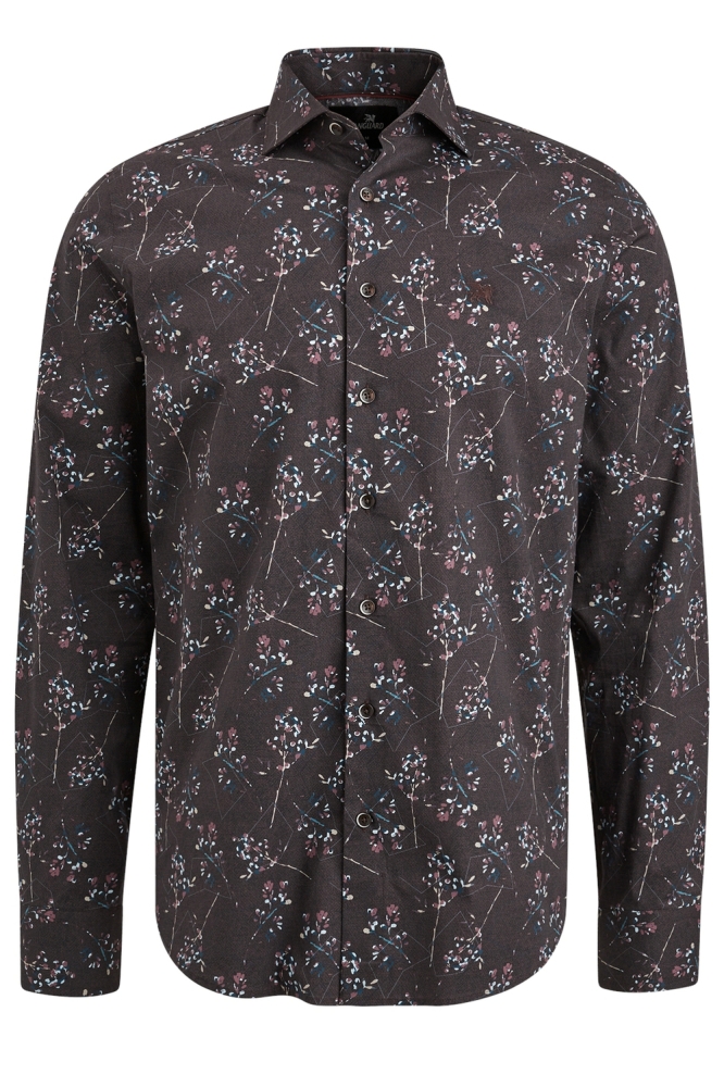 Vanguard bruine heren overhemd | Vooraanzicht