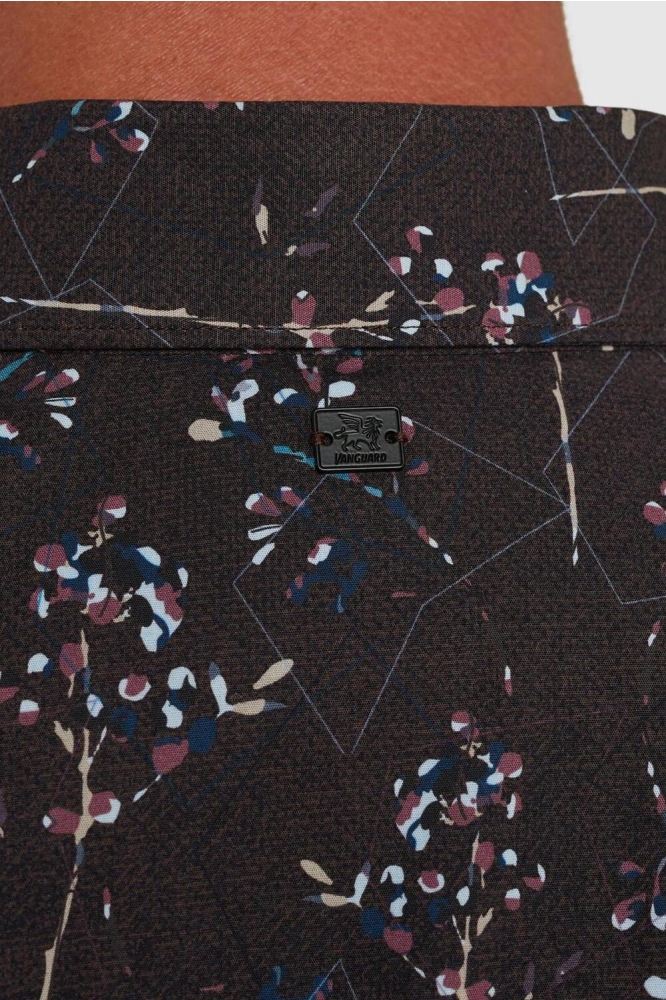 Vanguard bruine heren overhemd | Close up