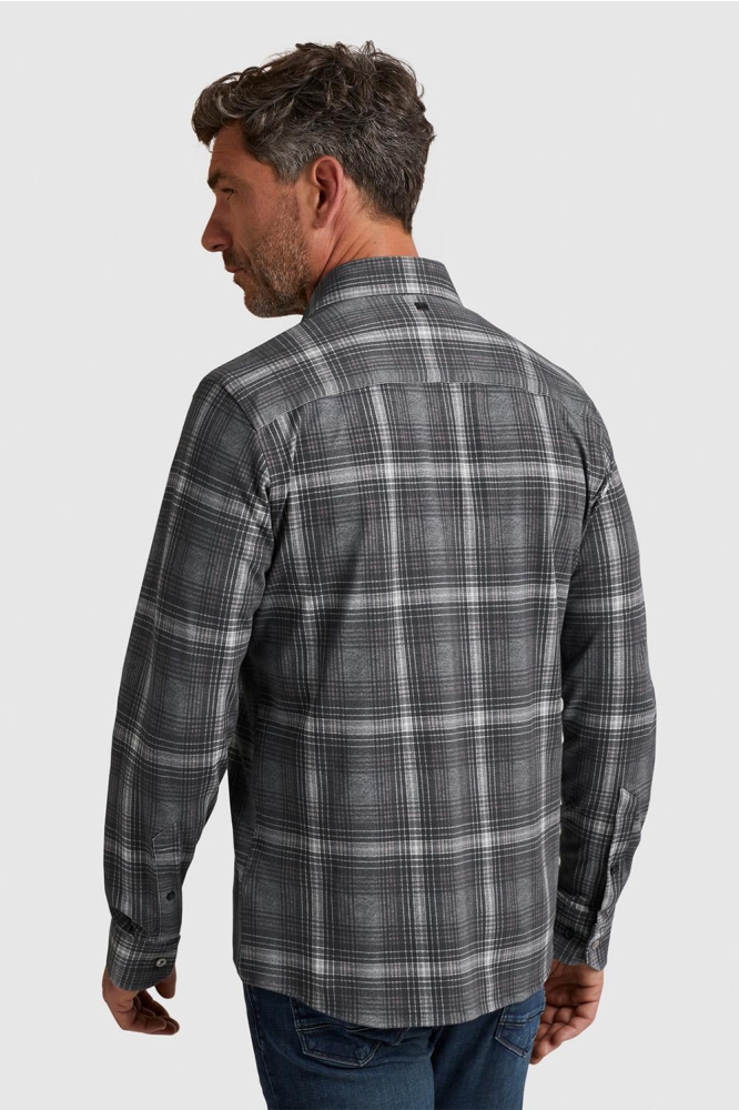 Vanguard grijze heren overhemd | Model achteraanzicht