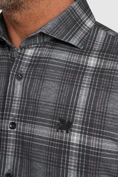 Vanguard grijze heren overhemd | Close up
