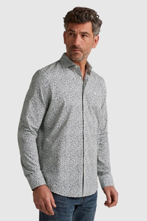 Vanguard witte heren overhemd | Model zijaanzicht