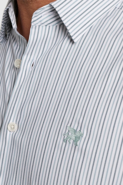 Vanguard witte heren overhemd | Close up