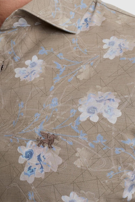 Vanguard groene heren overhemd | Close up