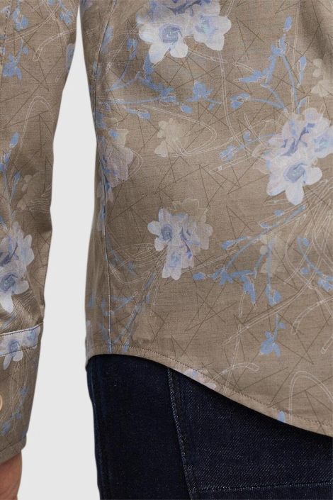 Vanguard groene heren overhemd | Close up