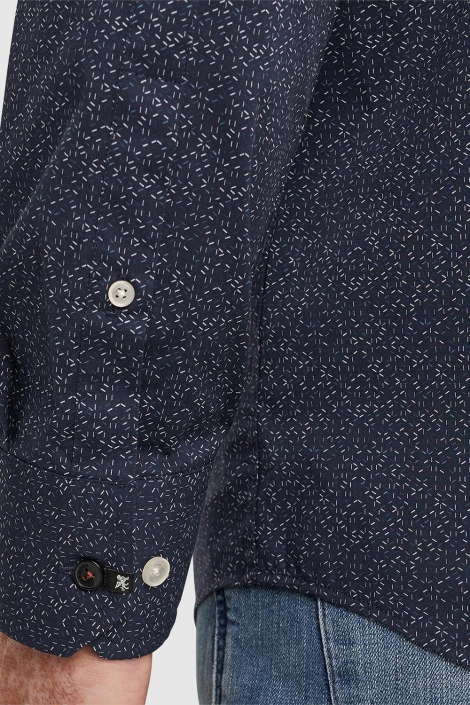 Vanguard blauwe heren overhemd | Close up