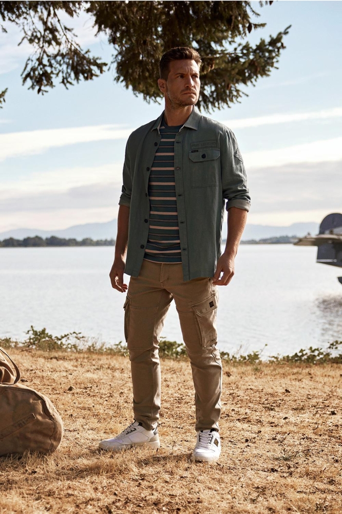 PME legend groene heren overhemd | Sfeerbeeld, In situatie