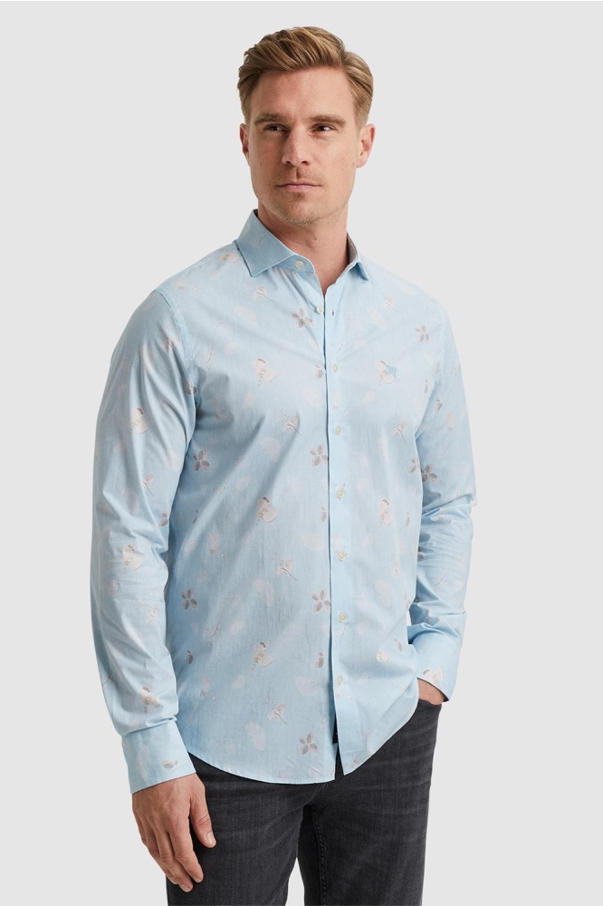 Vanguard blauwe heren overhemd | Model vooraanzicht