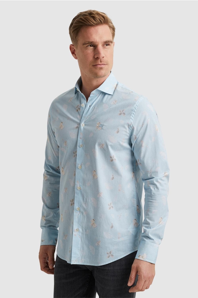 Vanguard blauwe heren overhemd | Model vooraanzicht