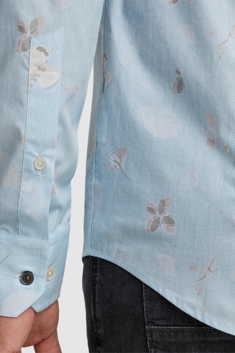 Vanguard blauwe heren overhemd | Close up