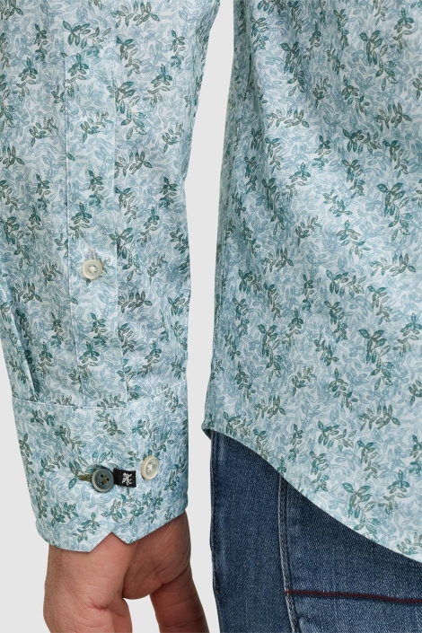 Vanguard blauwe heren overhemd | Close up