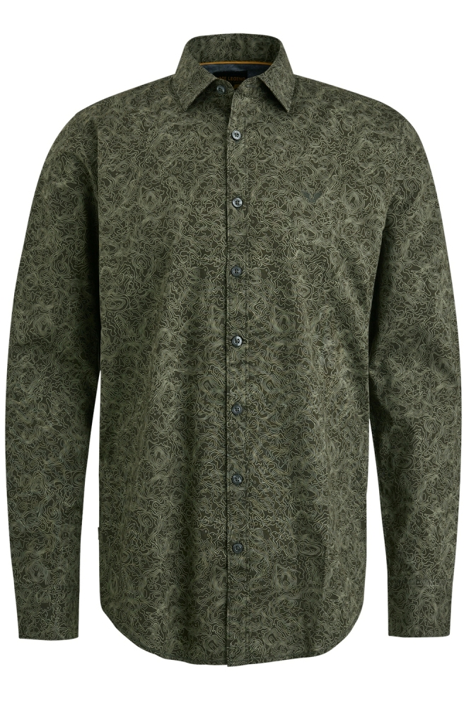 PME legend groene heren overhemd | Vooraanzicht