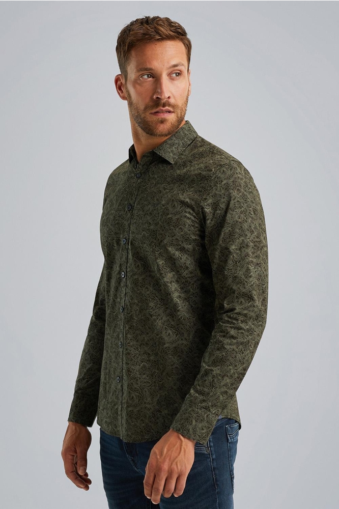 PME legend groene heren overhemd | Model vooraanzicht