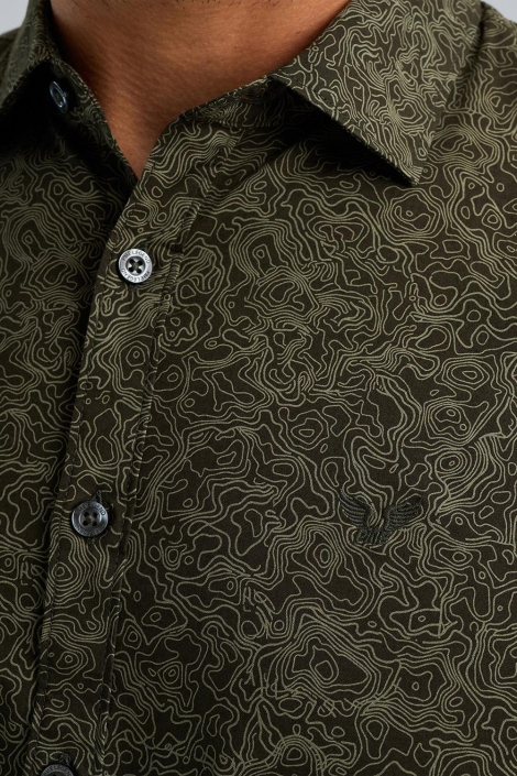 PME legend groene heren overhemd | Close up