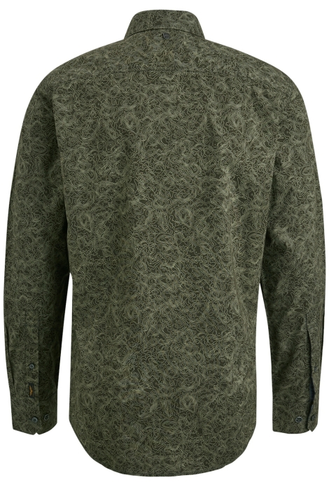 PME legend groene heren overhemd | Achteraanzicht