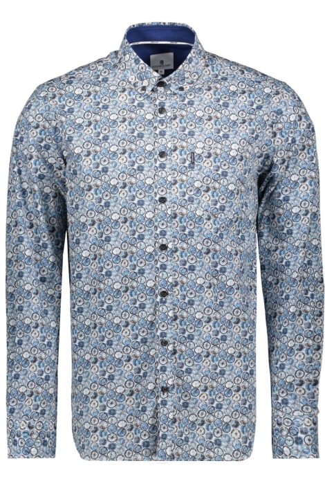 State of Art blauwe heren overhemd | Vooraanzicht