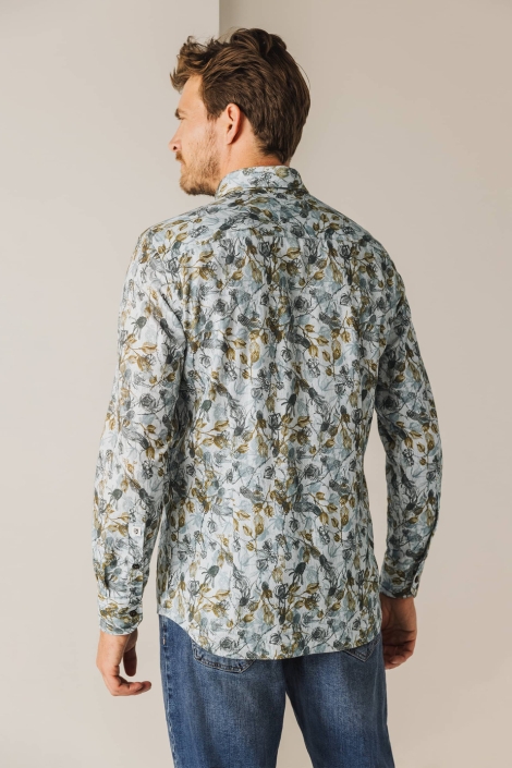 State of Art witte heren overhemd | Model achteraanzicht