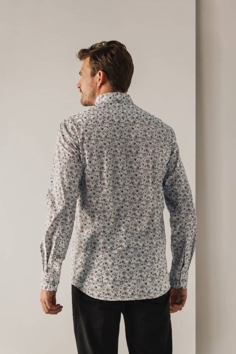 State of Art witte heren overhemd | Model achteraanzicht