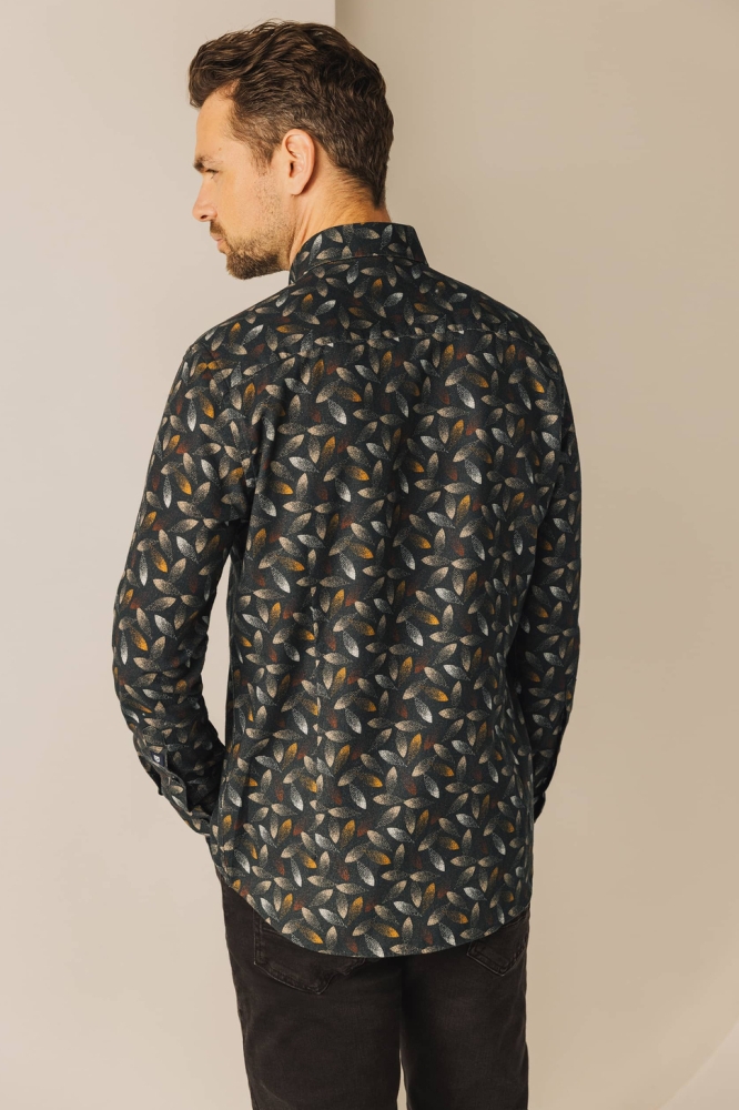 State of Art grijze heren overhemd | Model achteraanzicht