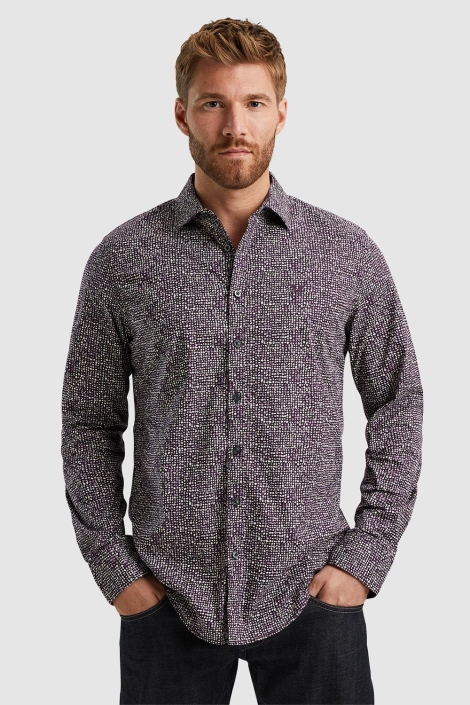 PME legend paarse heren overhemd | Model vooraanzicht