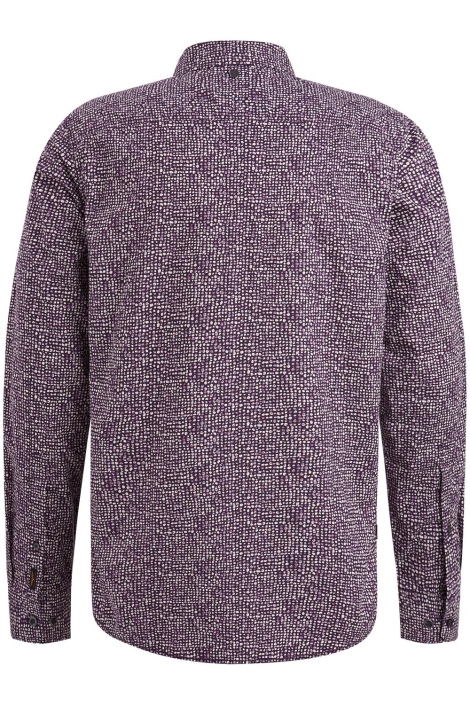 PME legend paarse heren overhemd | Achteraanzicht