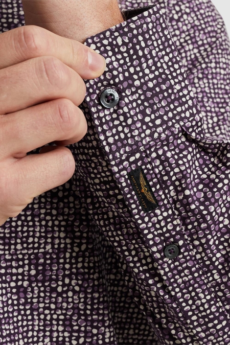 PME legend paarse heren overhemd | Close up