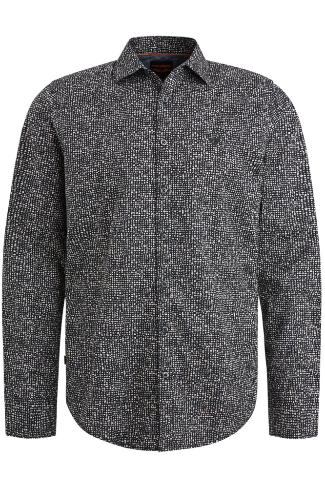 PME legend zwarte heren overhemd | Vooraanzicht