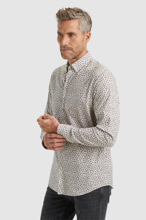 Vanguard ecru heren overhemd | Model vooraanzicht