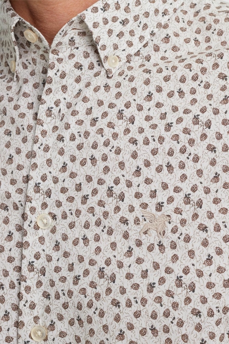 Vanguard ecru heren overhemd | Close up