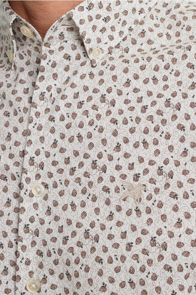 Vanguard ecru heren overhemd | Close up