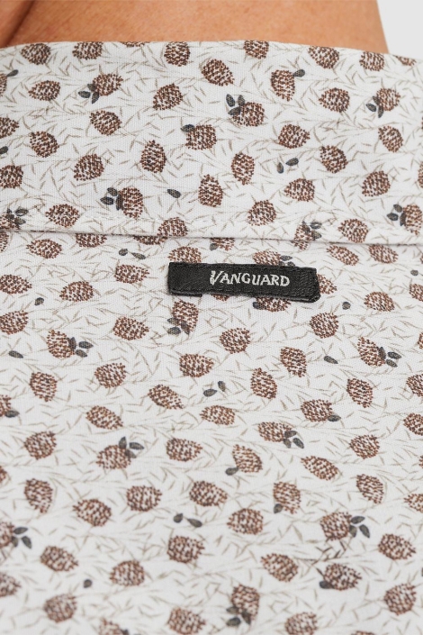 Vanguard ecru heren overhemd | Close up