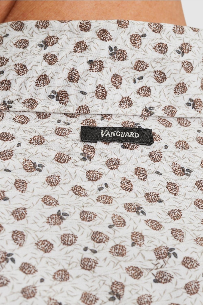 Vanguard ecru heren overhemd | Close up