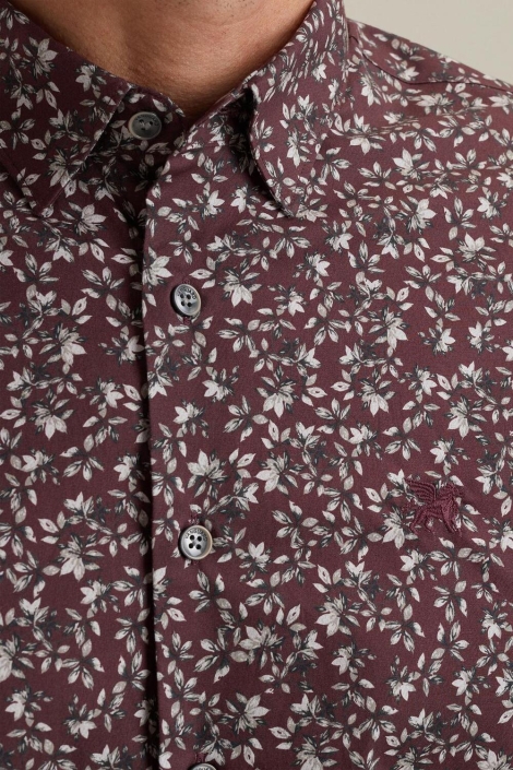 Vanguard bruine heren overhemd | Close up