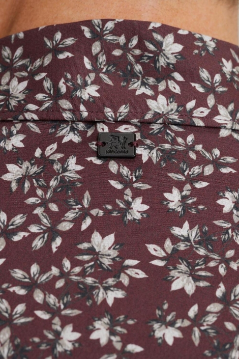 Vanguard bruine heren overhemd | Close up