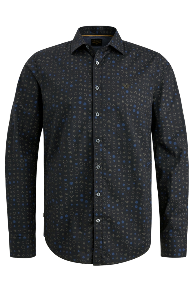 PME legend zwarte heren overhemd | Vooraanzicht