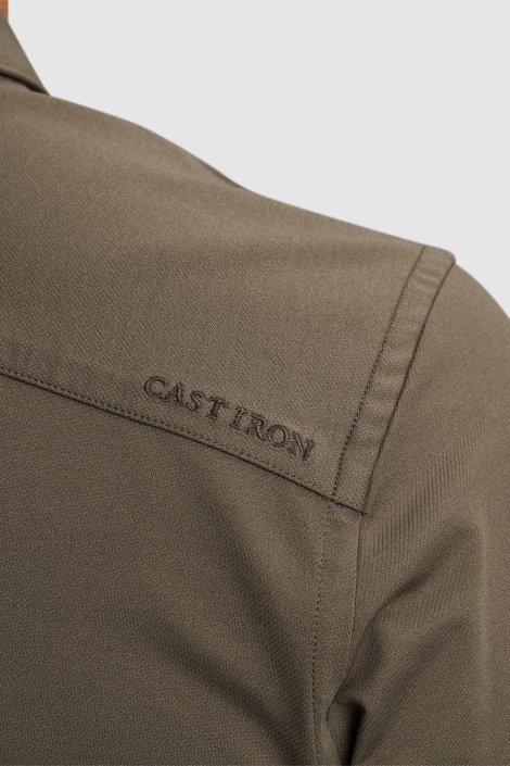 Cast Iron groene heren overhemd | Close up