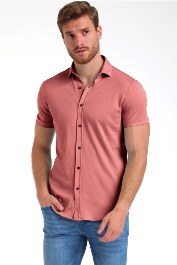 Gabbiano Overhemd JERSEY KORTE MOUWEN OVERHEMD 335934 SUNSET RED