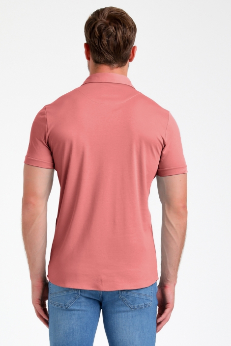 Gabbiano oranje heren overhemd | Model achteraanzicht