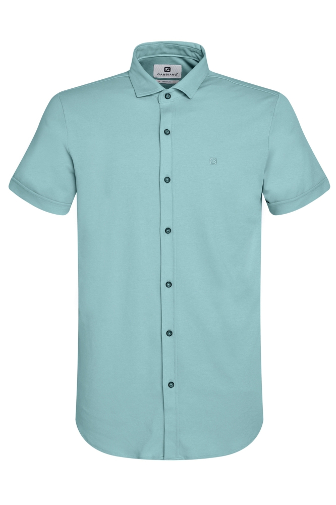 Gabbiano blauwe heren overhemd | Vooraanzicht