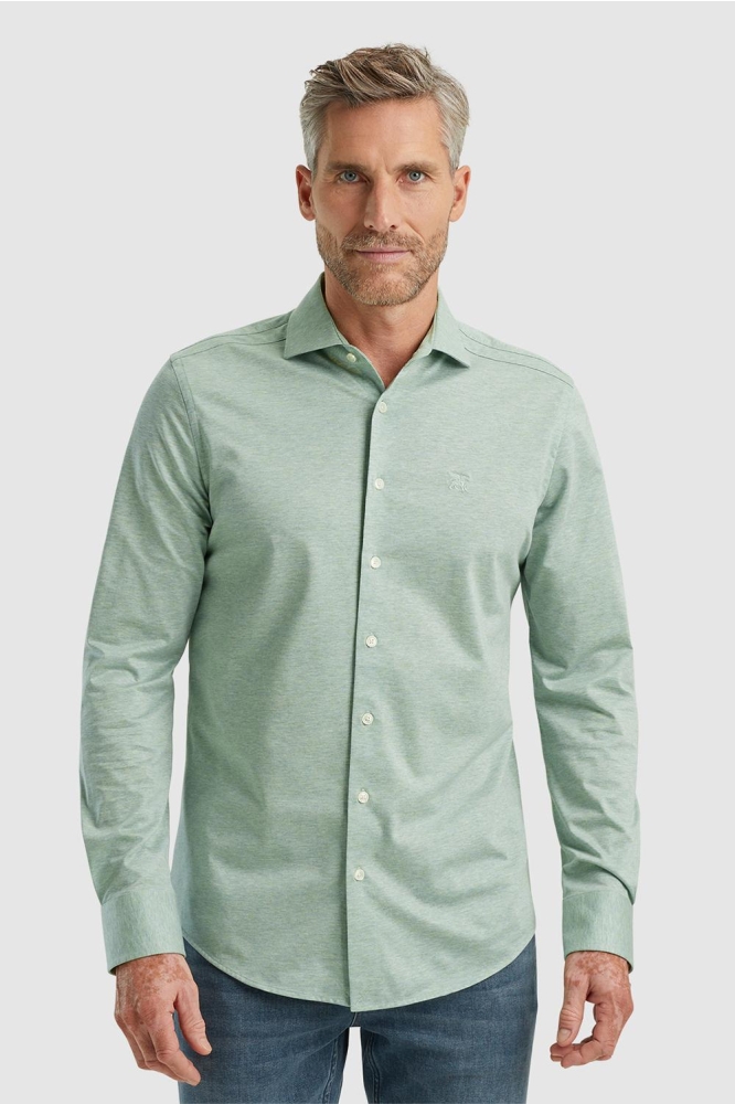 Vanguard groene heren overhemd | Model vooraanzicht